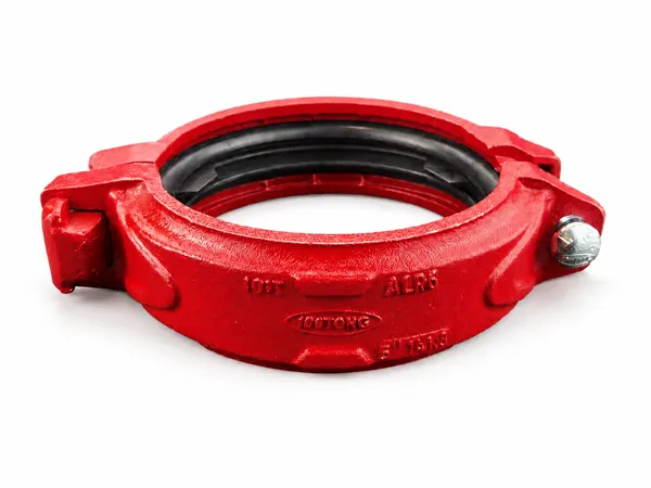 Rigid coupling on white background