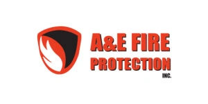 A&E fire protection logo