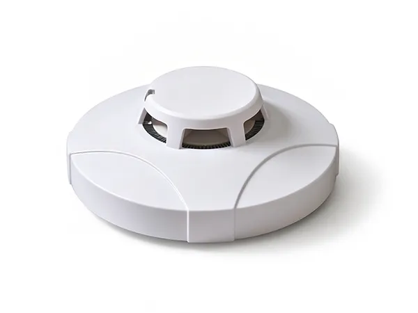Automatic fire alarm equipment on white background