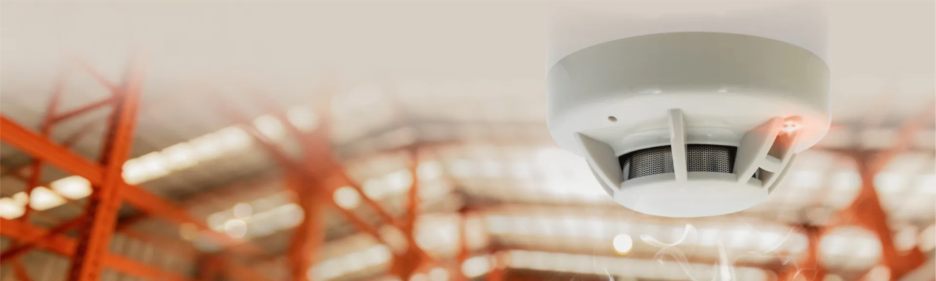 Automatic fire alarm equipment installed on the roof