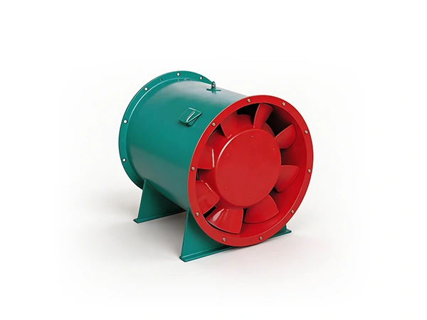 Axial fan on white background