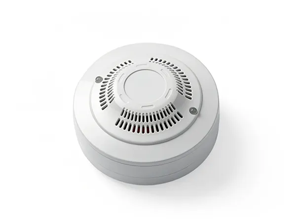 Combustible gas detection and alarm system with a white background