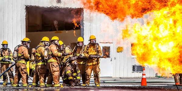 Fire drill scene