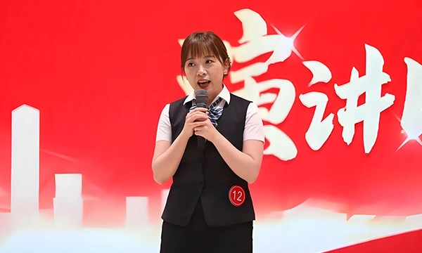 A woman giving a presentation