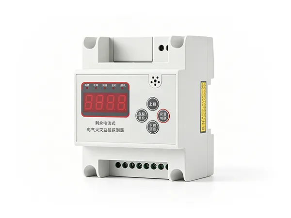 Electrical fire monitoring system with a white background