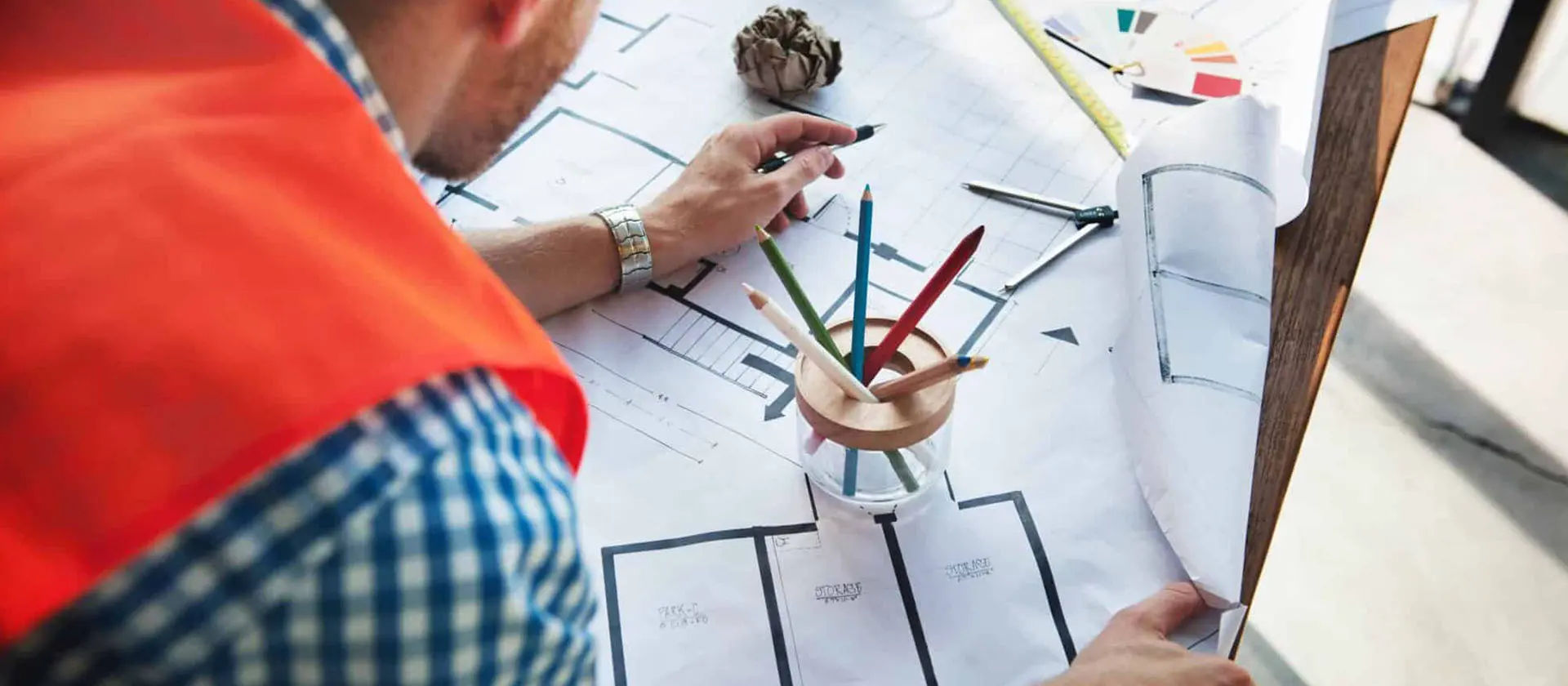 Staff conducting project analysis
