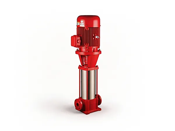 Fire pump on white background
