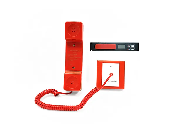 Fire telephone on a white background