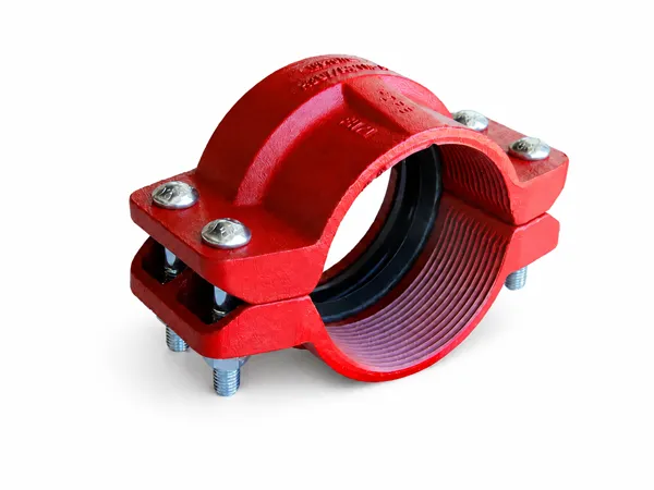 Transition HDPE coupling on white background