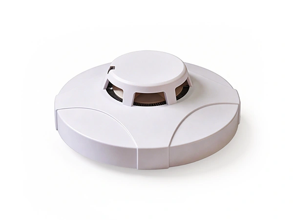 Heat detector on white background