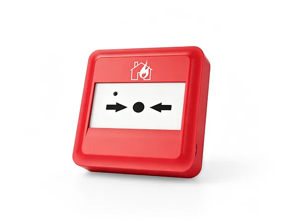Manual call point on a white background