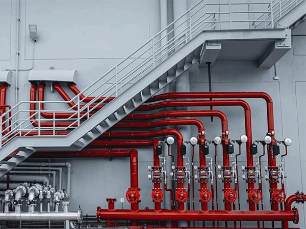Fire piping for manufacturing plants