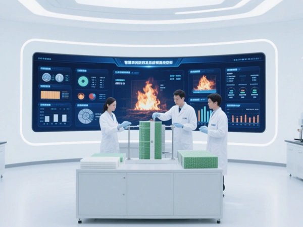 Engineers conducting fire protection system testing