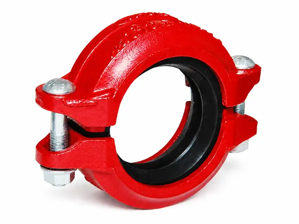 Rigid coupling on white background