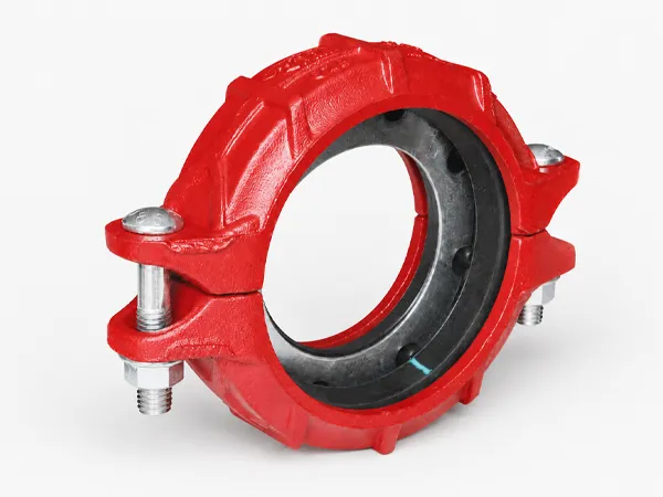 Coupling reducing flexible on white background