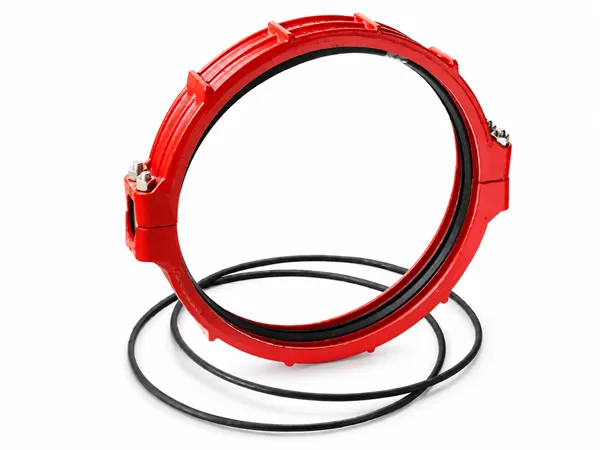 Ring joint coupling on white background