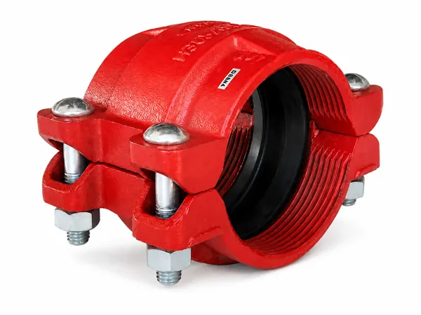 Rigid coupling on white background